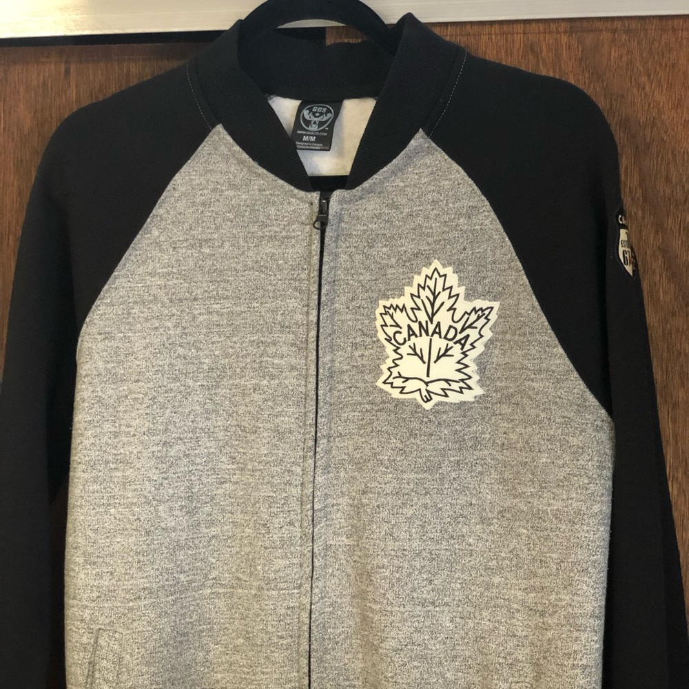 Canada Maple Leaf Patch Full Zip Up Jacket - image 2